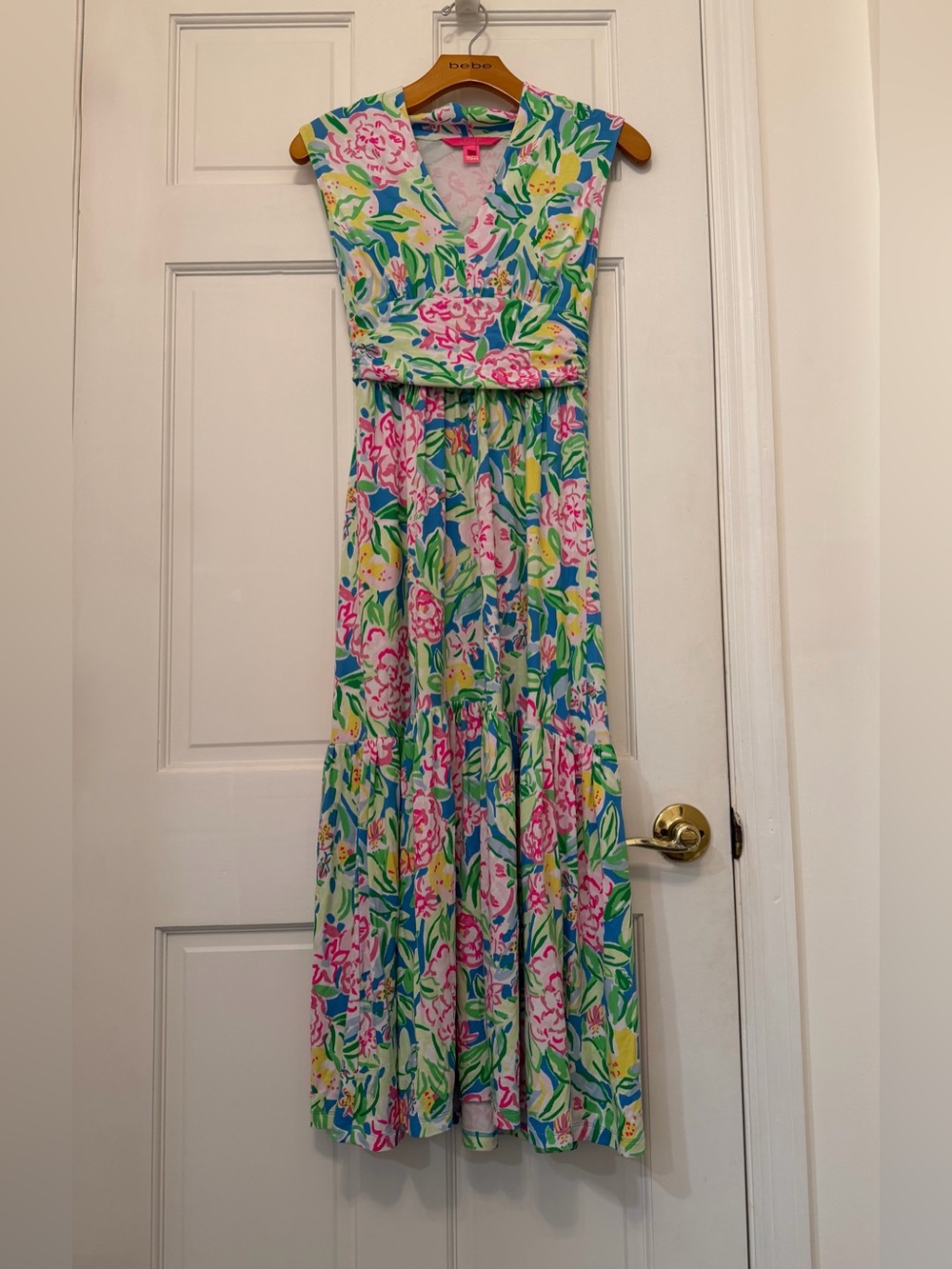 Lilly Pulitzer Floral Maxi Dress, Size XS